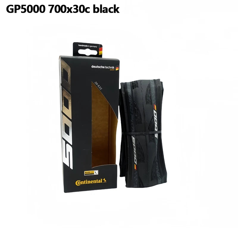 Continental Grand Prix 5000 Road Bike Tire – 700C, 700x25c, 700x23c, 700x28c, 700x32c Folding Black Tire