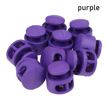 10Pcs Paracord Lanyard Cord Lock Stopper – Spring Toggle Clips for Backpacks, Sportswear, Shoelaces & Bags