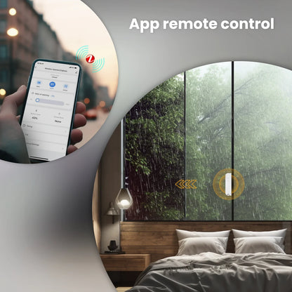 MOES Tuya ZigBee Smart Sliding Window Pusher – Automatic Opener & Closer, Solar Charging, App Remote Control, Alexa/Google Home Compatible