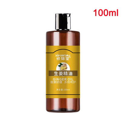 Ginger Essential Oil - Pure Plant Massage Oil for Moisturizing, Hydrating & Spa Body Care