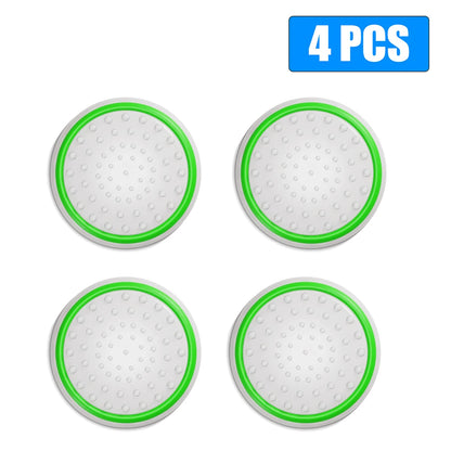 4pcs Luminous Analog Thumb Stick Grip Caps — Controller Covers for PS5, PS4, Xbox 360, Xbox One, Series X & Switch Pro