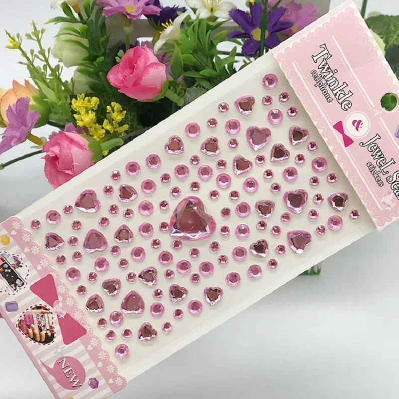 Glitter Face Rhinestone Stickers - Kids Eye & Face Diamond Jewels for Festival Makeup, Parties & Creative Looks