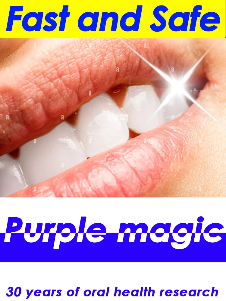 Purple Tooth Whitening Toothpaste – Teeth Stain Remover, Oral Gum Care & Fresh Breath