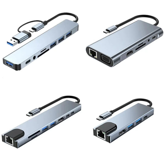 USB-C Hub Thunderbolt 3 Docking Station Splitter – Laptop Adapter for MacBook Air M1 & iPad Pro