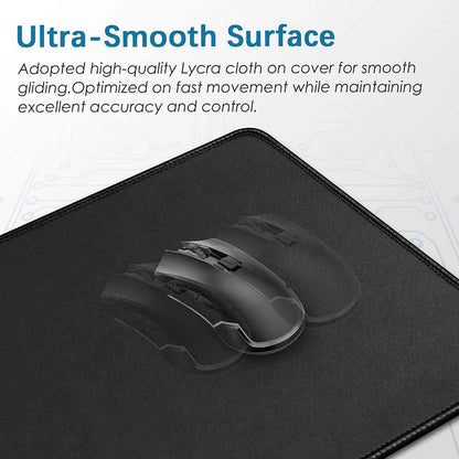 Black Cat XXL Mouse Pad 90x40 — Large Kawaii Black & White Desk Mat for Computer and Office