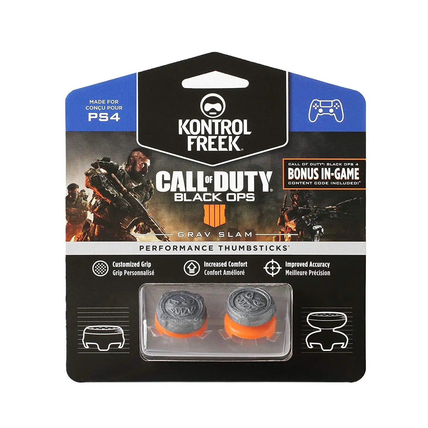 2PCS Performance Thumb Grip Caps — Silicone Analog Stick Covers for PS4 & PS5 Controllers