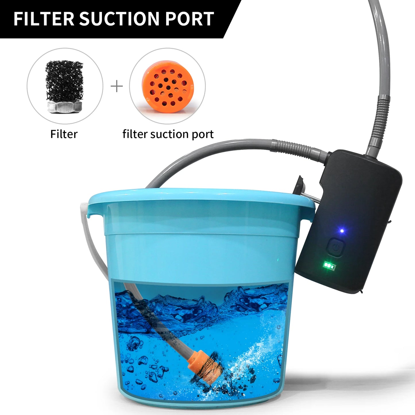 2023 Portable Electric Camping Shower – 4400mAh USB Rechargeable, 2 Flow Modes with Battery Display, 8.2ft Hose