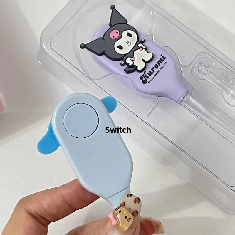 Kuromi LED Earwax Removal Tool – Cute Cartoon Visual Ear Pick with Light for Home Ear Care