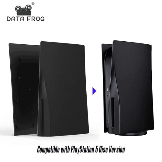 PS5 Disc Edition Replacement Faceplate Shell – Protective Hard Cover Case Compatible with PS5 (DATA FROG)
