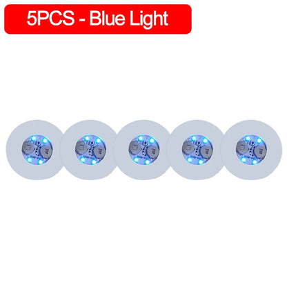LED Coaster Sticker – Battery-Powered Luminous Glass & Bottle Pads for Bars, Parties, and Drink Decor