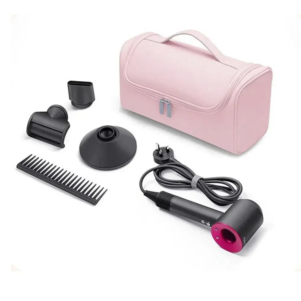 Portable Hanging Hair Dryer Case – Waterproof Non-Slip Storage Bag with Hideable Hook & Large Capacity for Hair Tools