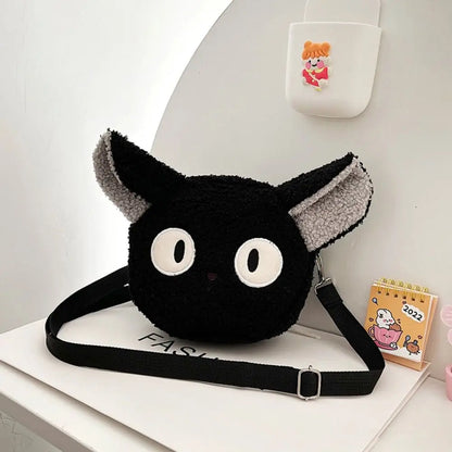 Kawaii Plush Polyester Phone Purse – Women’s Small Crossbody Shoulder Bag for Shopping & Outdoors