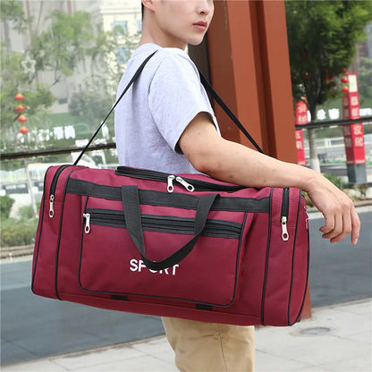 Nylon Travel Duffel Bag for Women & Men – Large Capacity Carry-On, Weekender, Gym & Overnight Sport Tote
