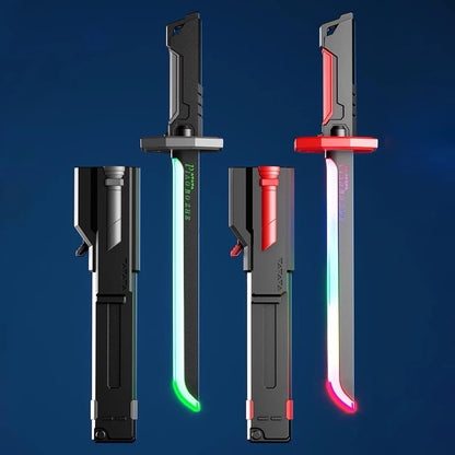 Multi-Color LED Laser Sword with Smoke Effects – Sound Effect Cosplay Prop, Creative Light-Up Sword Toy for Kids & Adults, Gift for Role Play & Collectors
