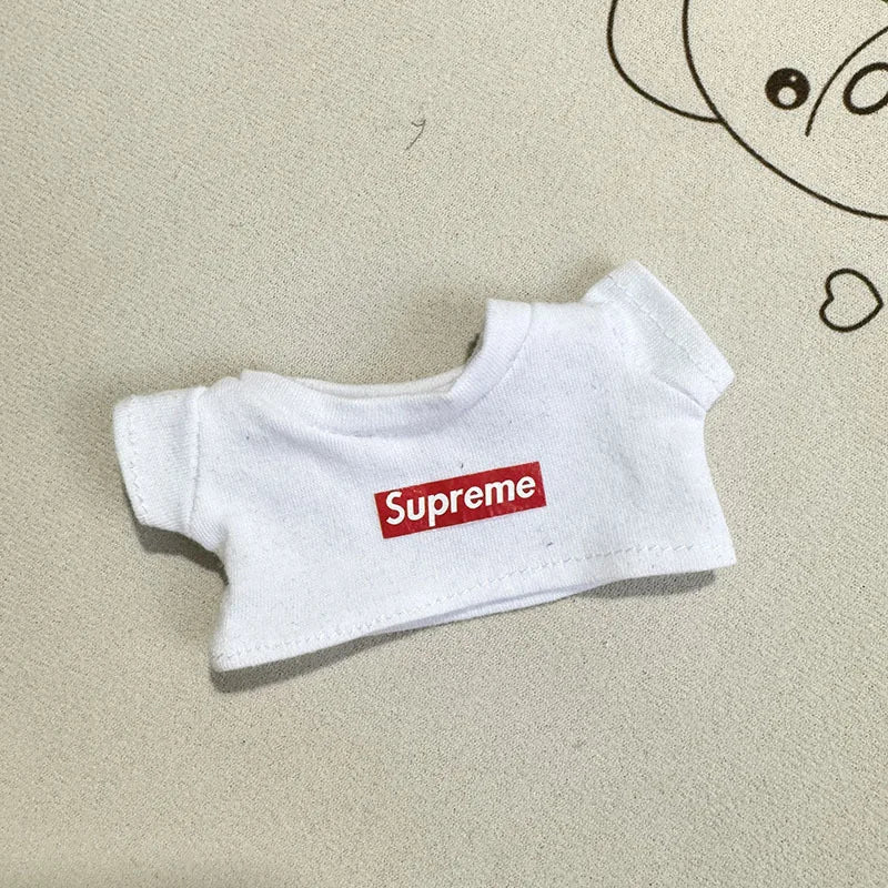 17cm Lovely Labubu Doll Clothes - First & Second Generation Supreme Clothing Set, Multi-Color Outfits