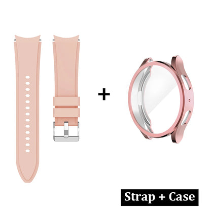 Samsung Galaxy Watch 4/5/6/7 TPU Protective Case - All-Around Cover with Sport Band for Galaxy Watch 6 Classic 43/47mm