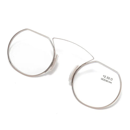 Clip-On Nose Reading Glasses – Anti-Blue Light Presbyopic Eyewear for Men & Women, 1.5 Magnification