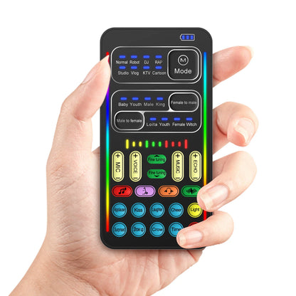New i9 Portable Handheld Voice Changer – Mini Sound Card with 8 Multi-Functional Sound Effects
