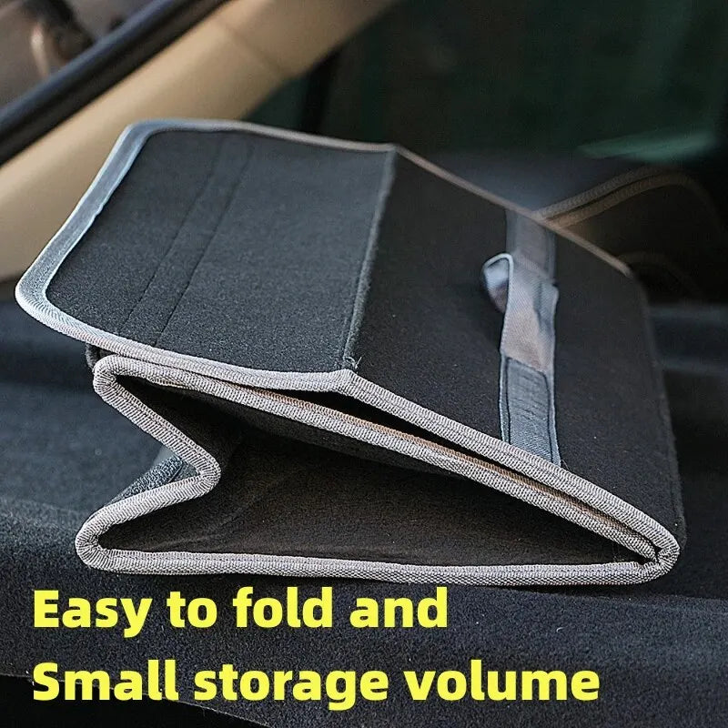 Large Anti-Slip Boot Storage Organizer: Car Trunk Soft Felt Bag for Tools & Accessories - Keep Your Items Secure!