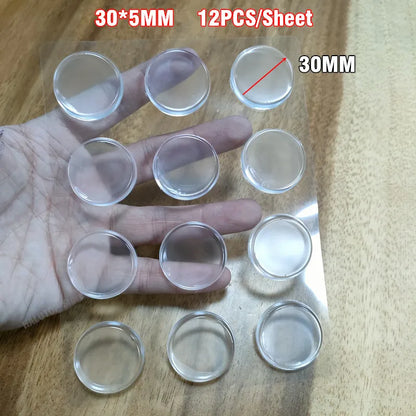 Self-Adhesive Silicone Buffer Pads - Door Stoppers, Cabinet Bumpers, Wall Protectors & Refrigerator Anti-Collision Cushions