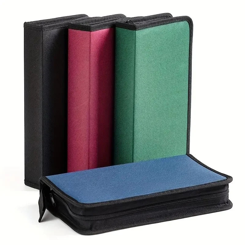 80-Disc Oxford Cloth CD Case Organizer – Portable Storage Holder for Car, Home & Travel Disc Protection Bag
