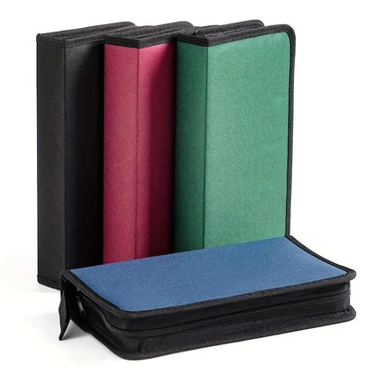 80-Disc Oxford Cloth CD Case Organizer – Portable Storage Holder for Car, Home & Travel Disc Protection Bag