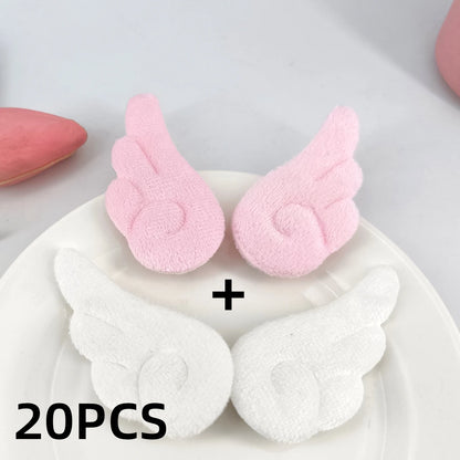 Angel Wing Plush Hair Clips - Cute 5cm Hairpin Barrettes for Girls Sweet Style Headwear & Accessories