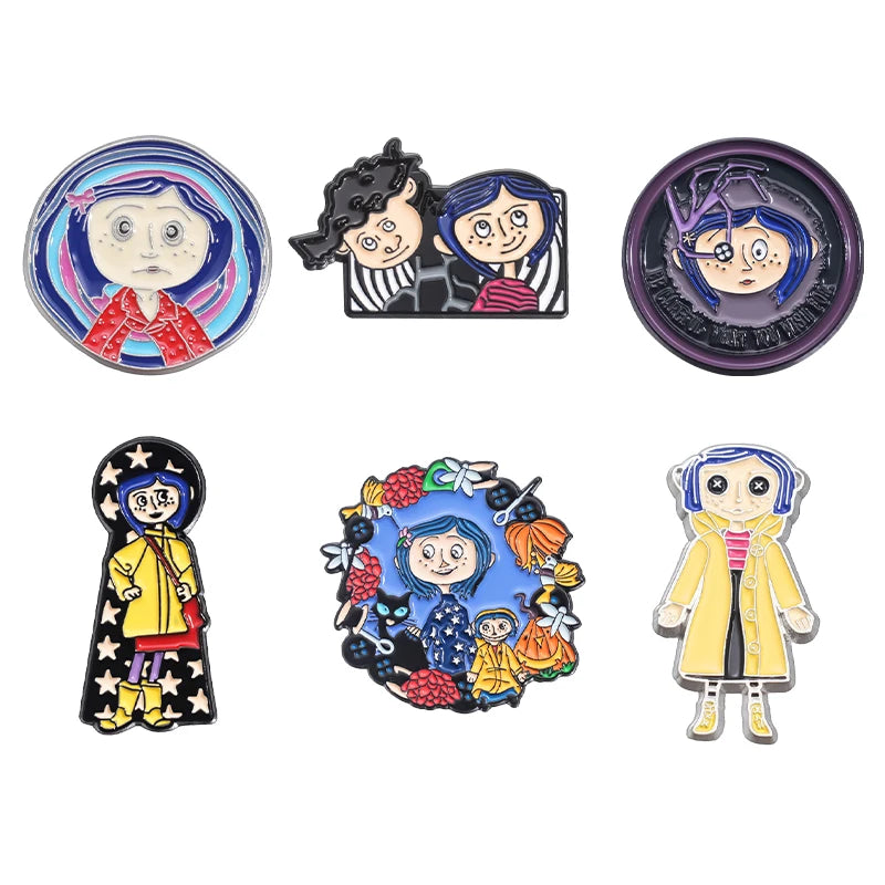 Cartoon Anime Character Enamel Pins – Cute Little Monk Brooches Lapel Badges, Funny Jewelry Gift for Friends