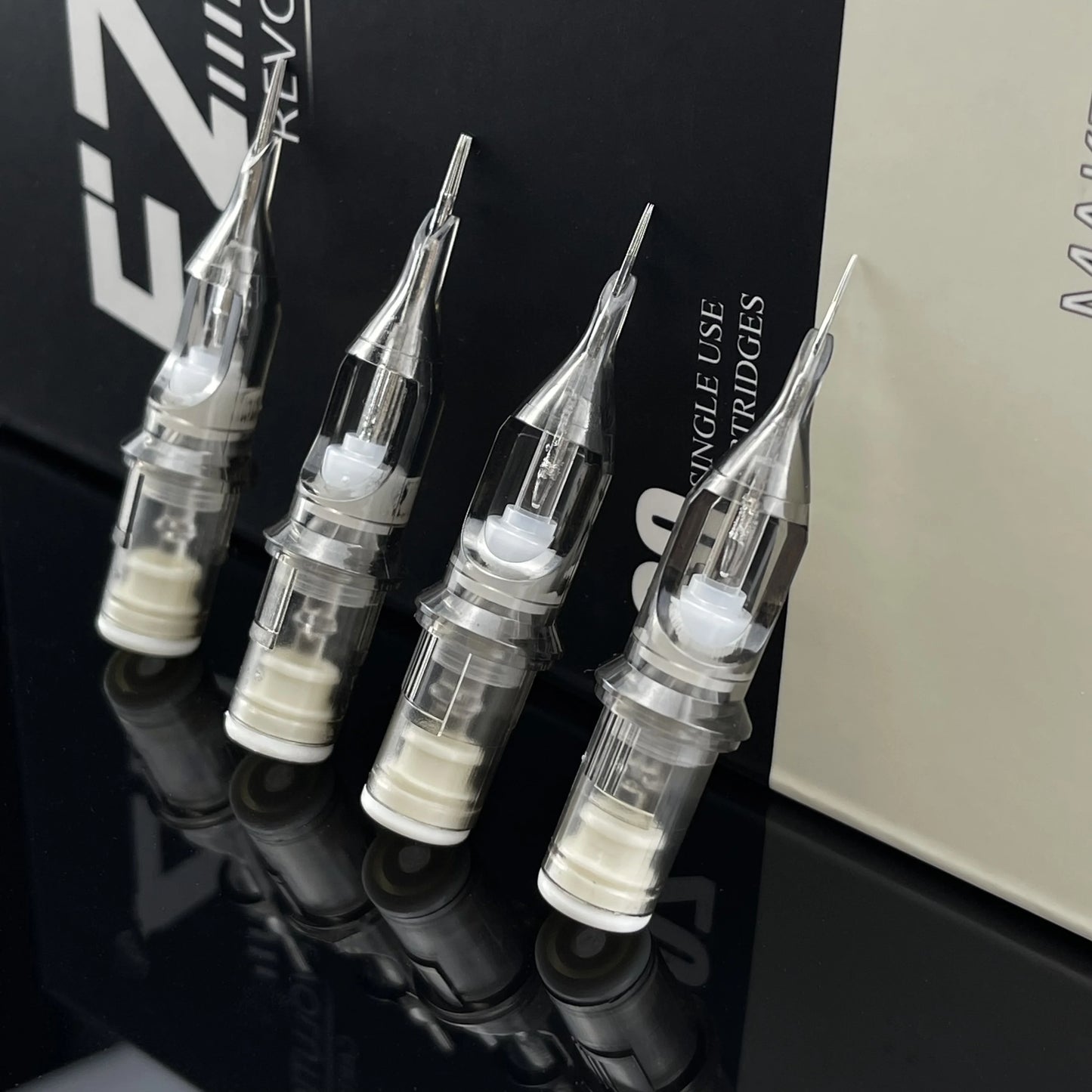 EZ Revolution #12 0.35mm Tattoo Needle Cartridges - Round Liner RC Series 20-Pack