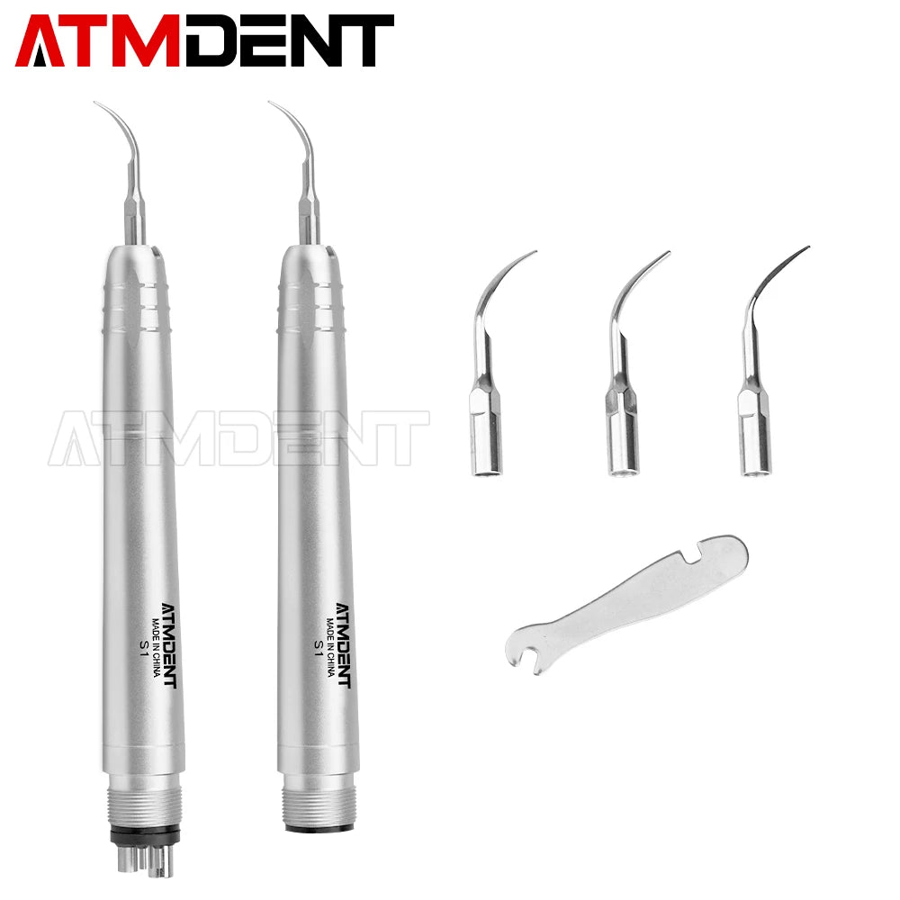Dental Ultrasonic Air Scaler – Tooth Calculus Remover with 3 Tips for Cleaning & Whitening