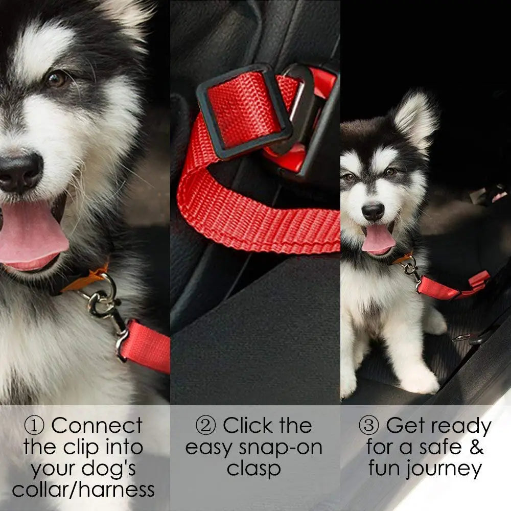 Keep Your Pet Safe: Adjustable Pet Dog Cat Car Seat Belt Harness - Perfect for Small to Medium Dogs, Travel Pet Supplies