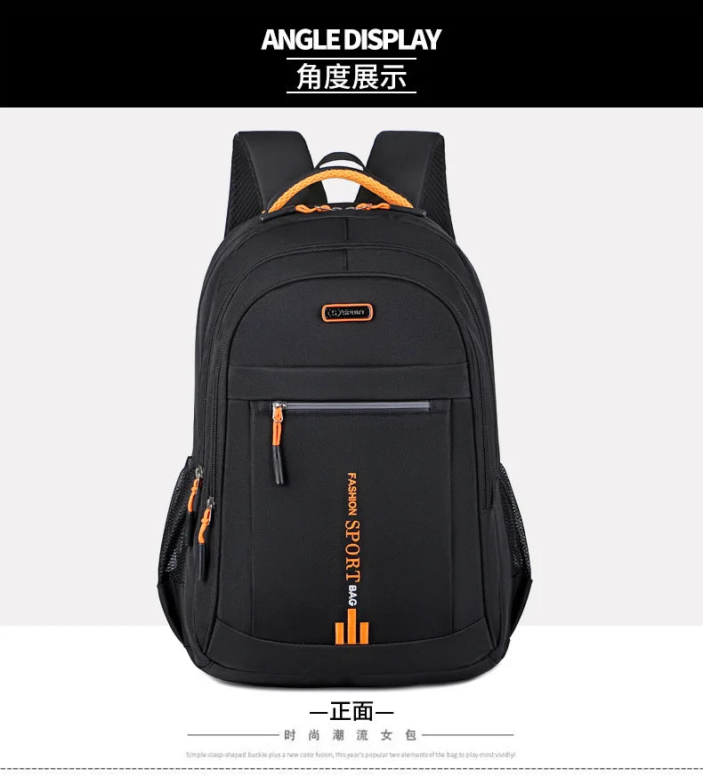 Men’s Oxford Waterproof Backpack – Business Laptop Rucksack for Travel, Work & High School Students