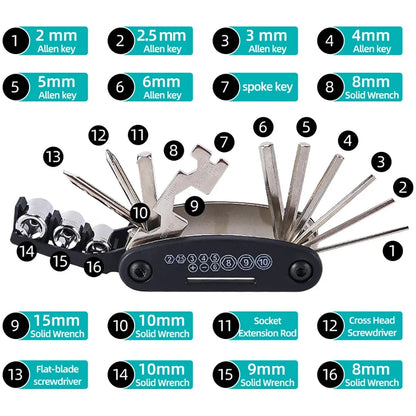 Motorcycle Multifunction Tool Kit for Suzuki V-Strom 250/650/800DE/1000/1050XT – Portable Repair Screwdriver Set Accessory