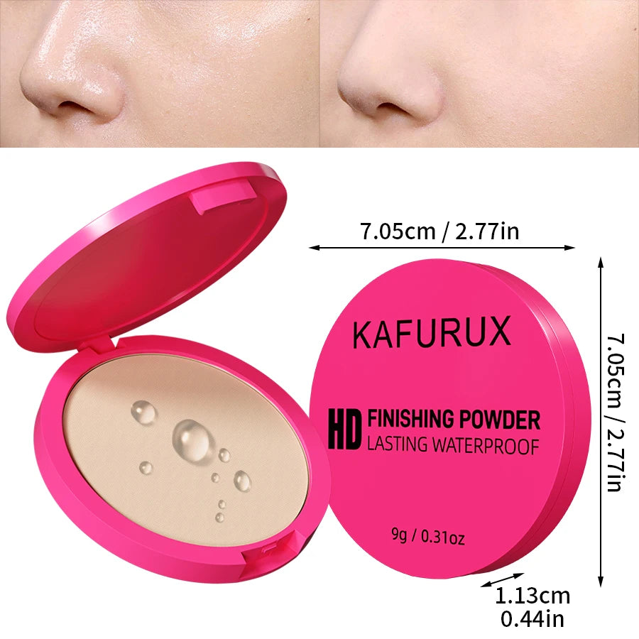 Natural Matte Pressed Powder — Oil Control Brightening Face Foundation & Concealer