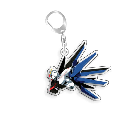 Gundam Freedom ZGMF-X10A Keychain - Recycled Acrylic Anime Backpack Pendant and Collectible Gift for Fans