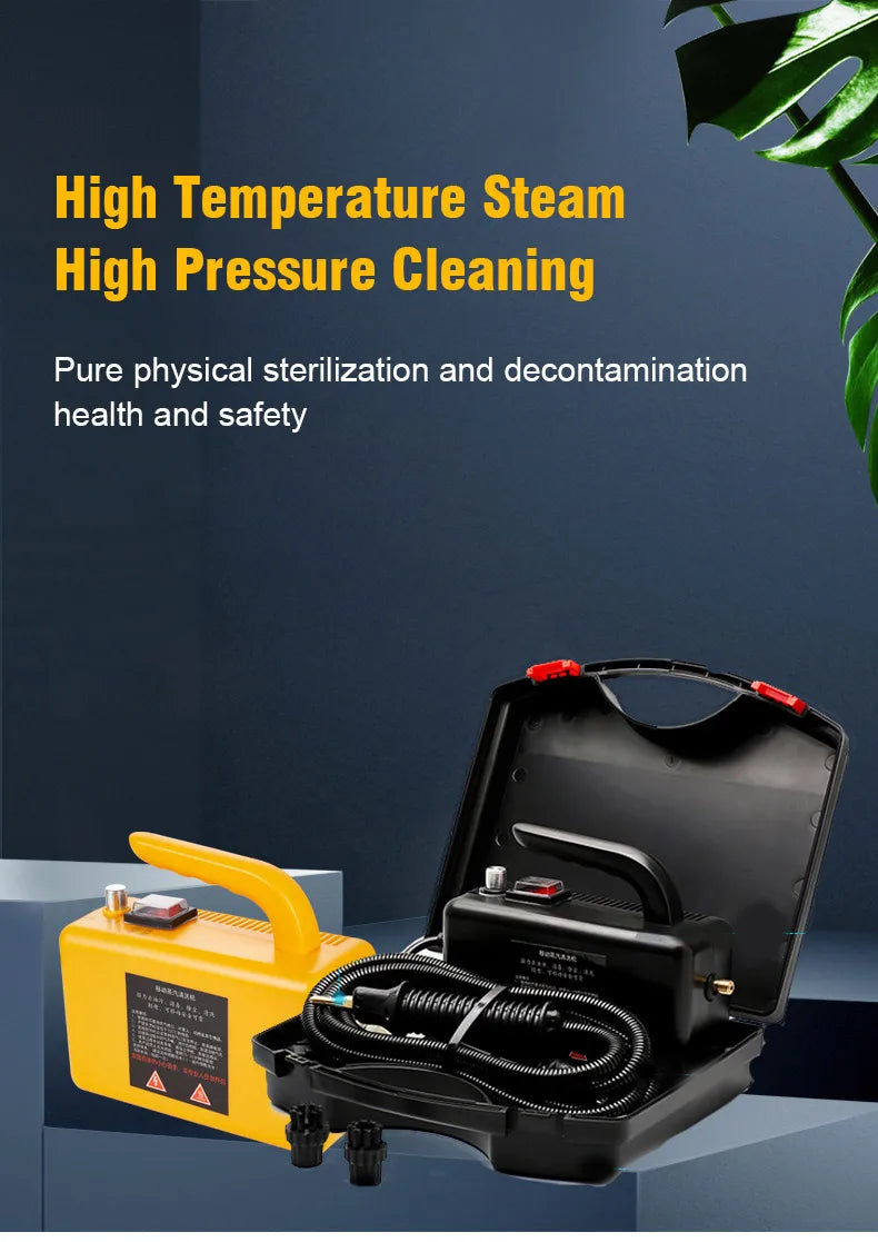 High-Temperature Home Steam Cleaner – Sterilization for Air Conditioning, Kitchen Hood & Car, 110V/220V