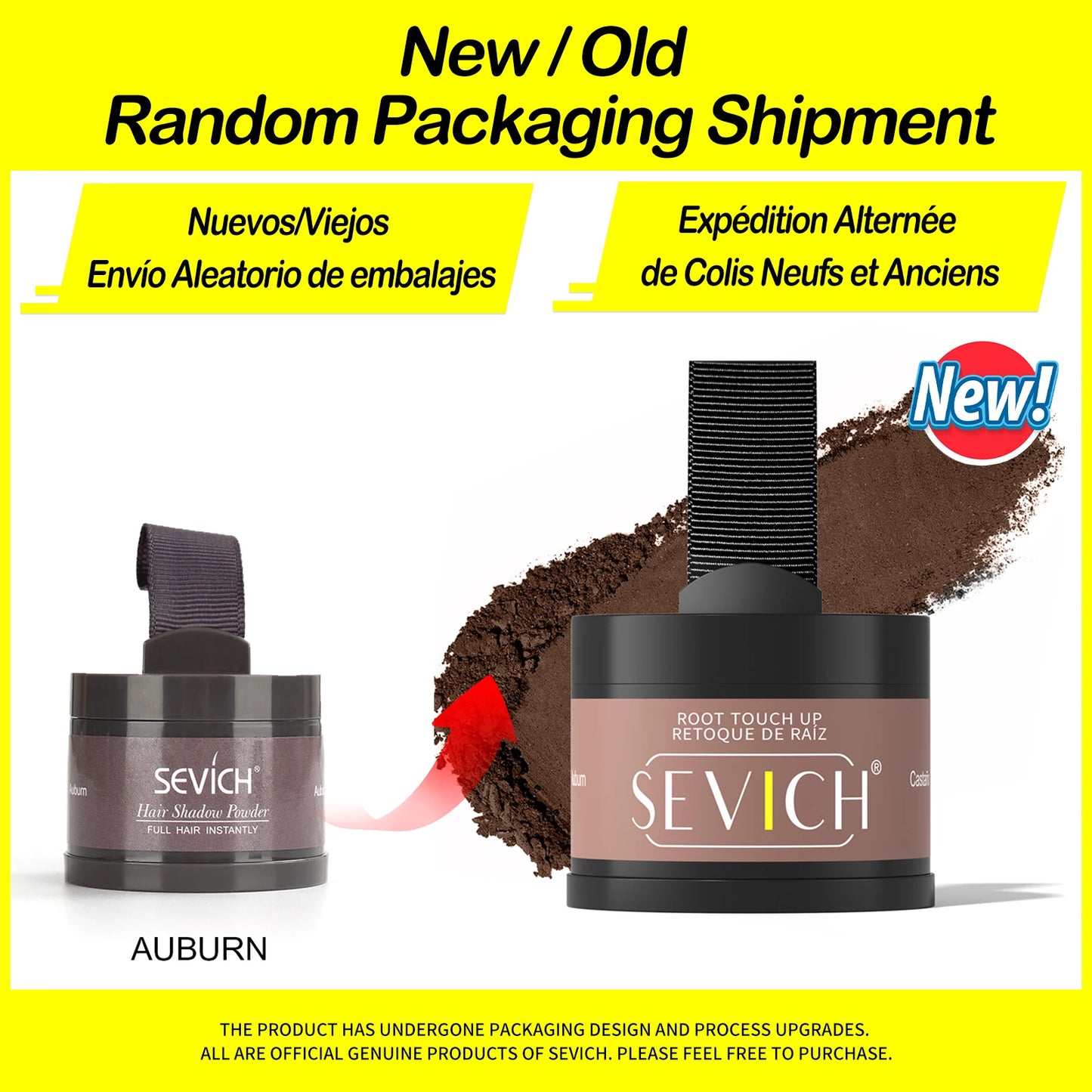 Sevich Hairline Powder 4g — Natural Hairline Shadow Makeup Hair Loss Concealer Unisex