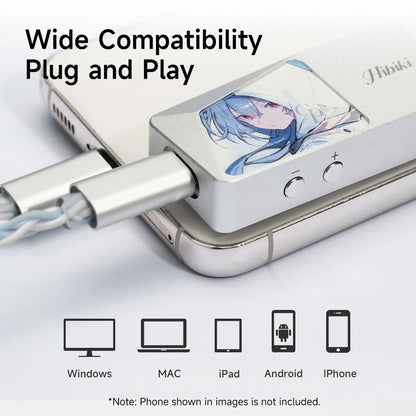 CVJ LILA&HIBIKI Portable DAC AMP - Dual ESS9039Q2M SABRE Audio Amplifier, PCM 384kHz/32bit & DSD256