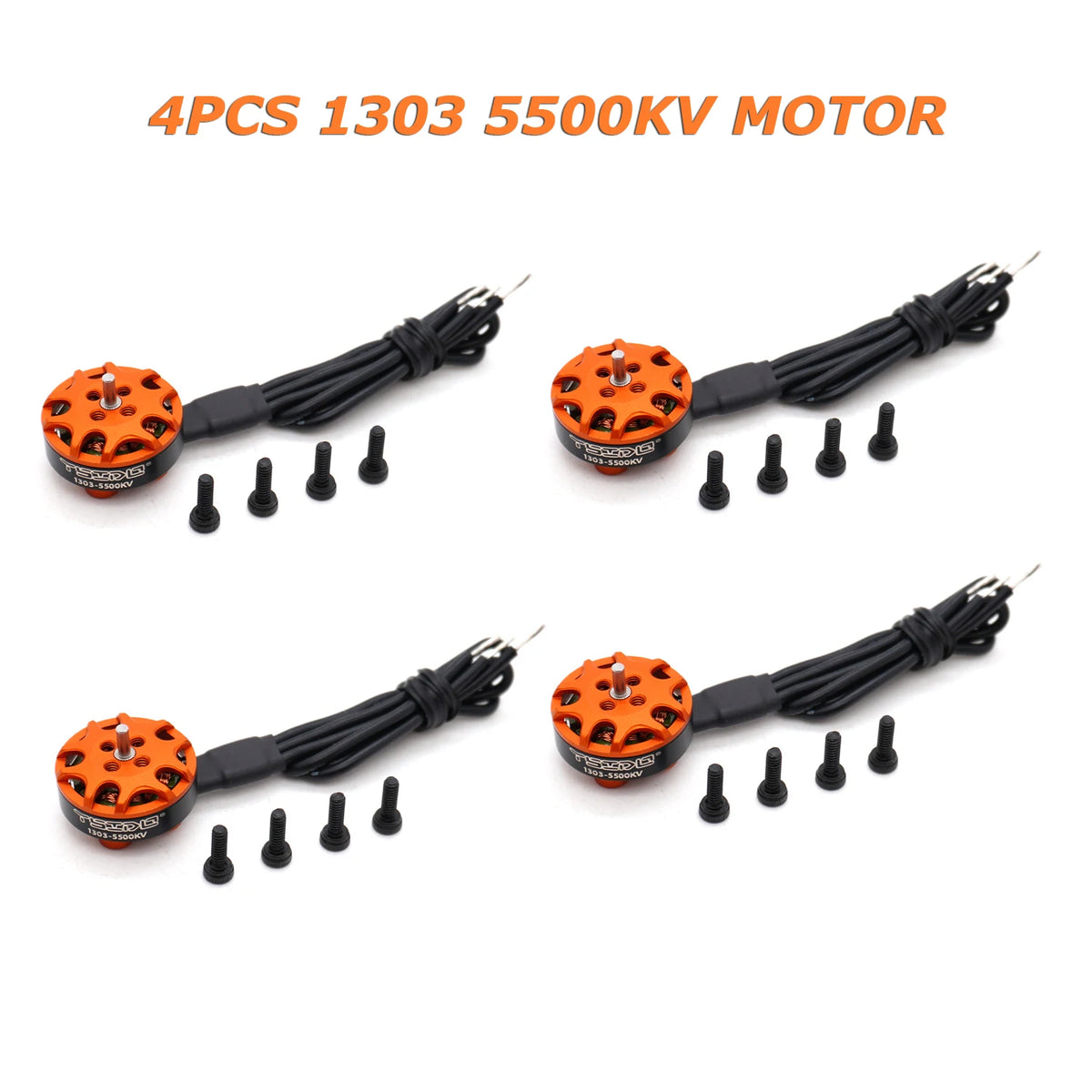 YSIDO 4PCS Brushless Motors for RC Drones - 1103 to 1604 Motor Series for FPV Racing Quads, Fixed-Wing Aircraft, and RC Quadcopter Accessories