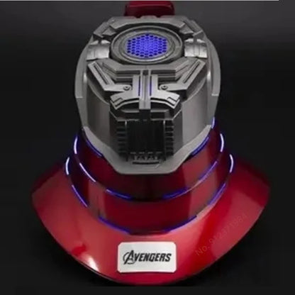 1:1 Iron Man Helmet Mk5 to Mk50 – Avengers War Machine Cosplay with Electric Open/Close, English Voice & Remote Control, Christmas Gift Toy