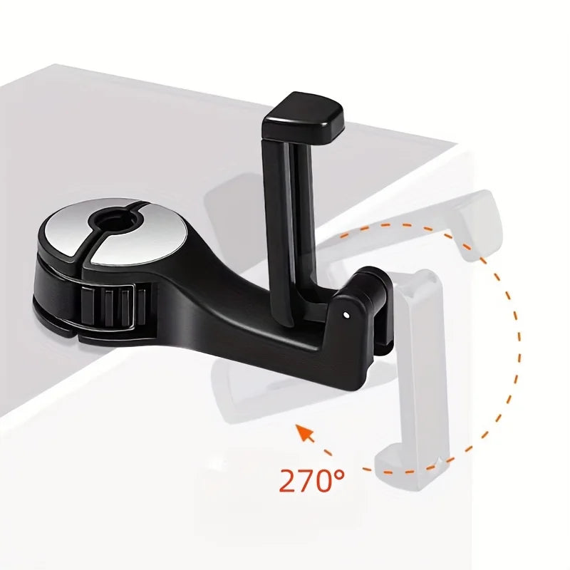 Multifunction Car Rear Headrest Hook – Holder for Phone, Bags & Accessories