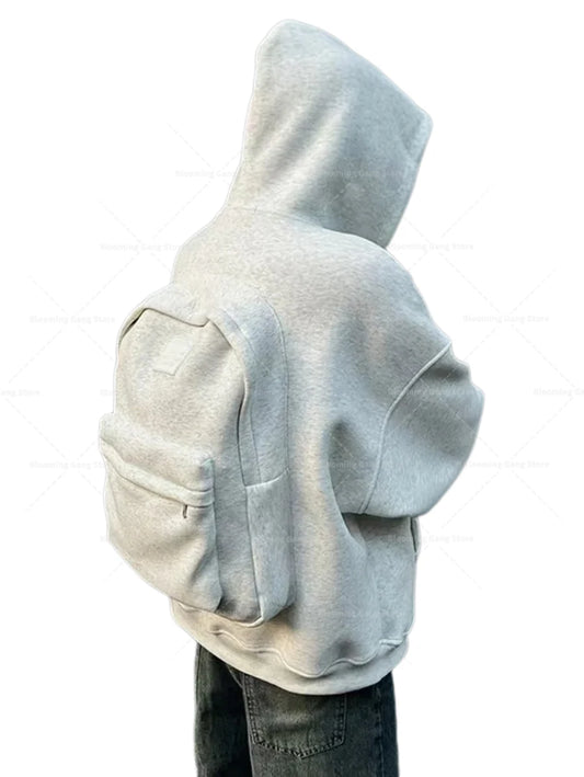 Y2K 3D Backpack Hoodie – Retro Punk Loose Streetwear Jacket for Men