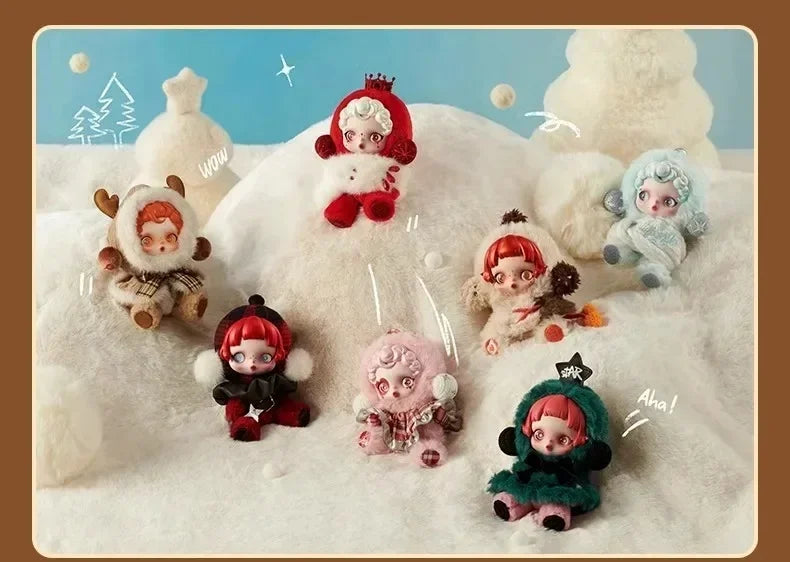 Skullpanda Winter Music Series Blind Box Plush Keychain – Cute Action Figure Toy Gift