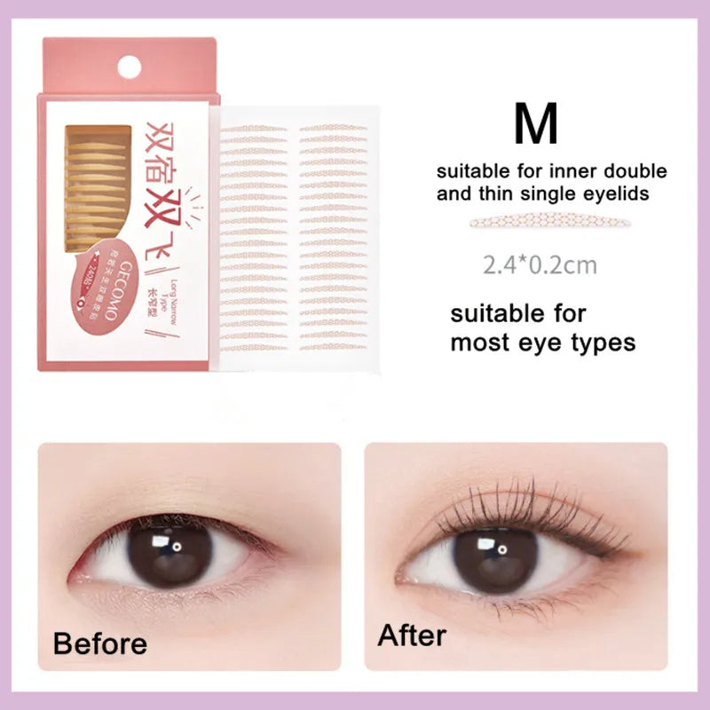 960PCS Invisible Double Eyelid Tape Stickers – Long-Lasting Clear & Beige Self-Adhesive Eye Lift Tools