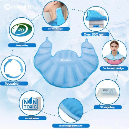 Reusable Gel Ice Pack — Hot & Cold Compress for Shoulder, Neck & Sports Physiotherapy