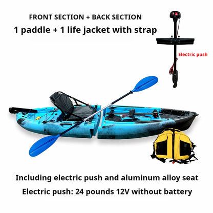Modular Electric & Pedal-Driven Kayak – Portable Detachable Canoe, Lightweight Inflatable Folding Boat for Fishing & Adventure