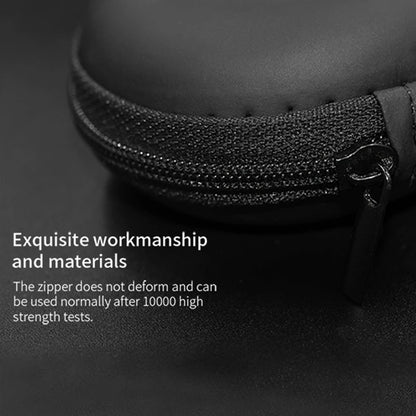 KZ Earphone Case – Portable EVA Zipper Headset Storage Box with Logo, Square Compression Organizer for Headphones