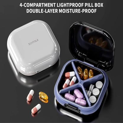 Portable Braces and Mouth Guard Case – Slim Night Denture Holder with Lid for Teeth Aligners and Orthodontic Supplies