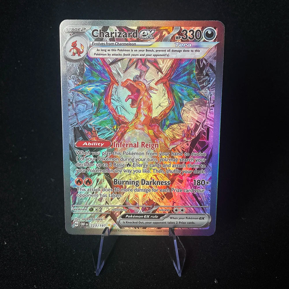 Anime PTCG Trading Cards - Vaporeon Clefairy EX Gengar VMAX Holographic Collectible Cards