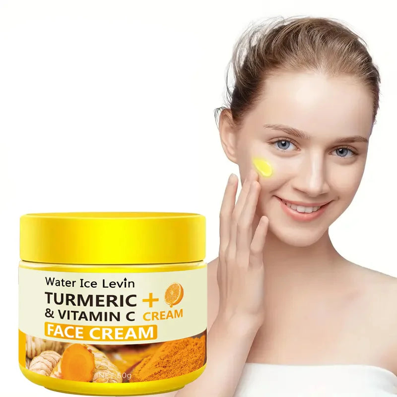 Turmeric Vitamin C Anti-Aging Cream – 50g Moisturizing Collagen & Hyaluronic Acid Face Cream for Wrinkle Reduction